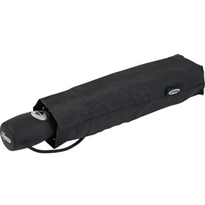Abbildung von iX brella Leichter Solider Taschenschirm mit Auf Zu Automatik mid Class schwarz