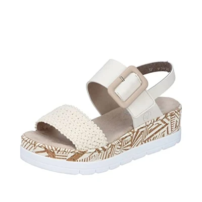 Abbildung von Rieker Damen 68055 Sandale, Beige, 38 EU