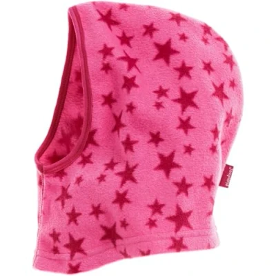 Abbildung von Playshoes Unisex Kinder Fleece Schlupfmütze Winter Mütze, pink Sterne, one size