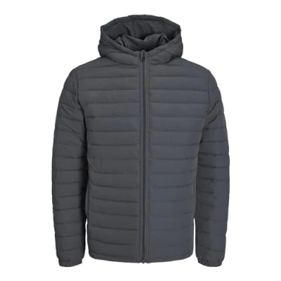 Abbildung von Jack &amp; Jones Premium Recycle RAW Puffer HOOD NOOS Winterjacke, Herren, Größe: XL, Asphalt