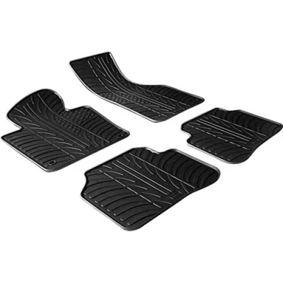 Abbildung von Gledring 0063 Fußmattensatz Gummi vorne und hinten 4 schwarz 750mm 550mm VOLKSWAGEN: Passat B6 Variant, Saloon