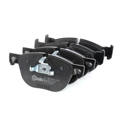 Abbildung von BREMBO P 06 049 Bremsbelagsatz für Verschleißwarnanzeiger vorbereitet mit Kolbenclip ohne Zubehör BMW: X5, X6, X4 kfzteile, mister auto, atp autoteile
