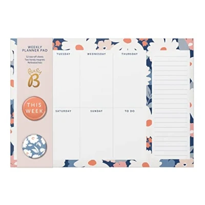 Abbildung von Busy B Weekly Planner Pad 52 Abreißblätter Blumen