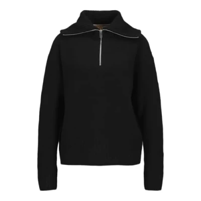 Abbildung von JJXX Damen Jxsiko Diverse Half Zip Knit Sn Strickpullover, Black/Detail:/Moonbeam Neck Piping, XS EU