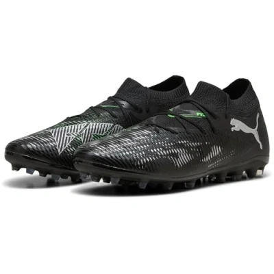 Abbildung von Puma Future 8 Match MG Fußballschuh Nocken, Herren, Größe: 40.5, Black/silver/fluo green Schuhe