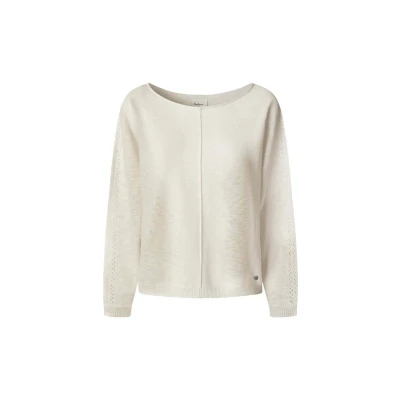 Abbildung von Pepe Jeans Candela Strickpullover, Damen, Größe: XS, Off white