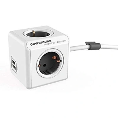Abbildung von Microtek 18186 1402/DEEUPC allocacoc PowerCube DuoUSB Extended PC Netzteil (4x Verteiler)