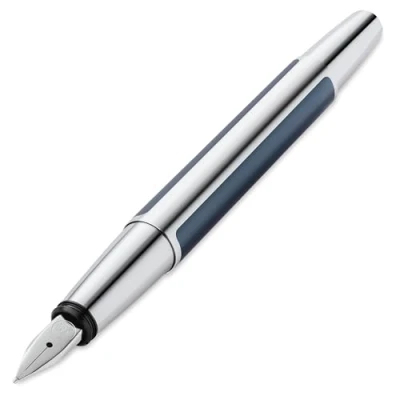 Abbildung von Pelikan Füllhalter Pura P40, Petrol, Feder EF (extra fein), hochwertiger Patronenfüller im Geschenk Etui, 822657