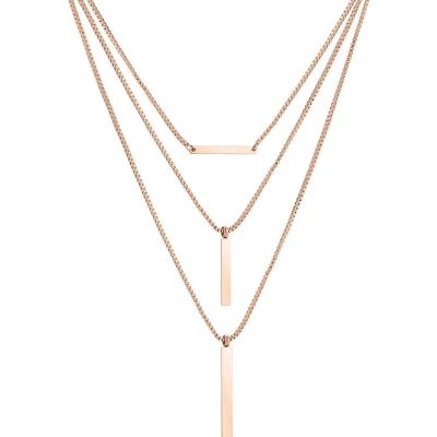 Abbildung von Liebeskind Berlin Layering Halskette LJ 0447 N 47 IP Roségold