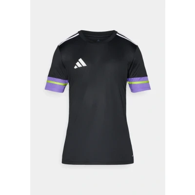 Abbildung von adidas Performance SQUADRA25 Short Sleeve Sport Tshirt, Herren, Größe: Large, Black/team grey four/pure ruby