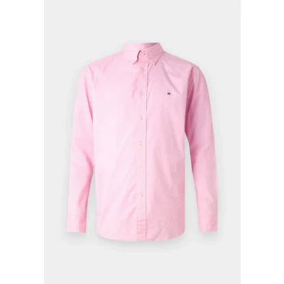 Abbildung von Tommy Hilfiger Businesshemd »FLEX POPLIN SOLID RF SHIRT mit Button down und Rückenfalte«, unifarben, klassisch, regular fit, Baumwolle, Kragen
