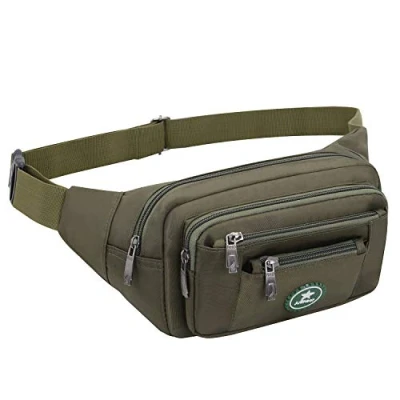 Abbildung von wasserdichte Bauchtasche Damen Herren für Reise und Sport Plus Size, Hüfttasche Sport, Wasserdicht Hüfttaschen Running Size (Olive)