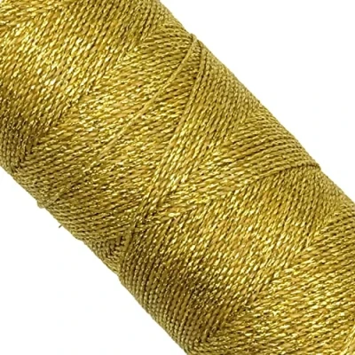 Abbildung von Linhasita gewachstes Garn, 100 g / 170 Meter, 1 mm dick, Polyester, Makramee, 30 Farben (Gold)