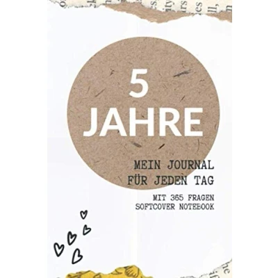 Abbildung von 5 Jahre Mein Journal für jeden Tag: Tagebuch mit 365 Fragen, die zum Nachdenken anregen