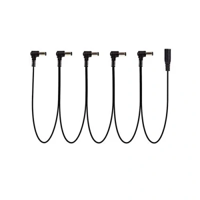 Abbildung von Alnicov 5 fach Daisy Chain Power Kabel Gitarrenkabel für Gitarre Effektpedale
