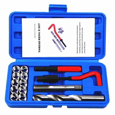 Abbildung von BestsQ 14 Stück Gewindereparatursatz Bohrer Helicoil Repair Kit Kompatibel Handwerkzeug Set für Auto Reparatur Größe:M14x1.25
