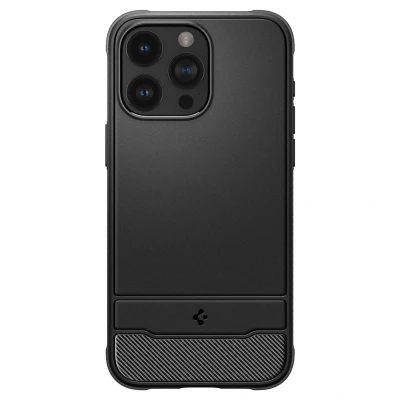 Abbildung von Apple iPhone 15 Pro Max Hülle MagSafe Silikon Spigen Soft Case/Backcover Handyhülle Schwarz Shockproof/Stoßfest