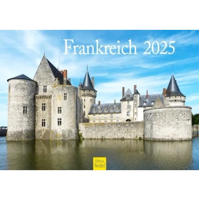 Abbildung von Edition Seidel Premium Kalender Frankreich 2025 Format DIN A3 Wandkalender Paris Eiffelturm Louvre Triumphbogen Metropole Skyline
