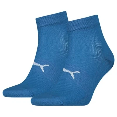 Abbildung von Puma Unisex Quarter Socken, Blau, 39/42 (2er Pack)
