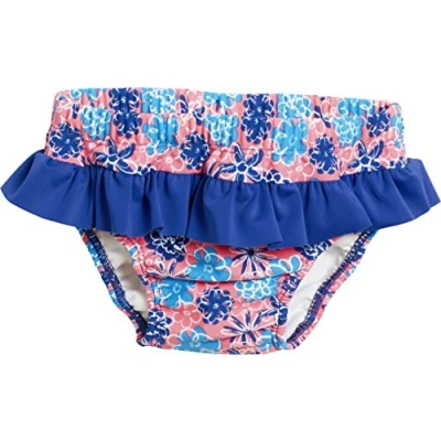 Abbildung von Playshoes Mädchen UV Schutz Windelhose Veilchen Schwimmwindel, Mehrfarbig (LACHS 41), 62 (Herstellergröße: 62/68)