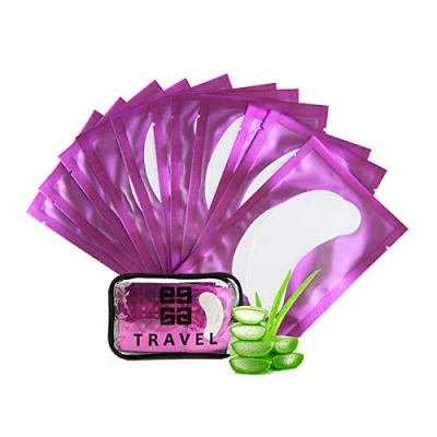 Abbildung von 250 Paare Augenpads für Wimpernverlängerung Wimpern Pads Augen Patches Pad Zubehör Under Eye for Eyelash Extensions Gut Bleiben Lunamoon (Purple250)