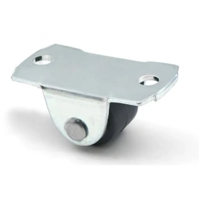 Abbildung von Design61 4x Kastenbockrolle Bettkastenrolle Möbelrolle Ø16 mm 43x22 mit Kunststoff Räder
