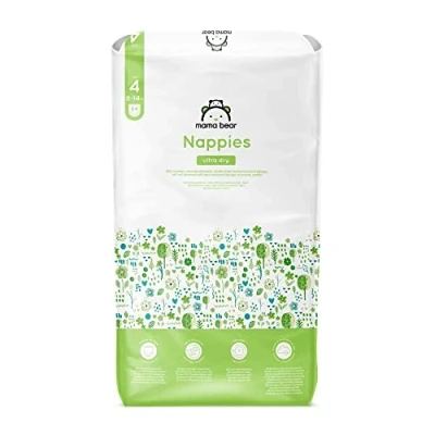 Abbildung von Amazon Marke: Mama Bear Ultra Dry Windeln Größe 4 (8 14 kg), Weiß, 84 Stück (1 er Pack)