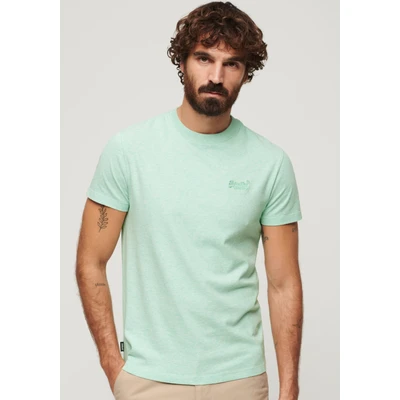 Abbildung von Superdry Vintage LOGO EMB Tshirt basic, Herren, Größe: Medium, Light mint green marl