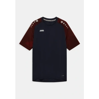 Abbildung von JAKO Sport Tshirt für Kinder, Größe: 164, Marine/rot