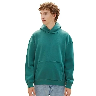 Abbildung von TOM Tailor Denim Kapuzenpullover, Herren, Größe: Medium, Hunter green