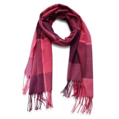 Abbildung von Street One Softer Madras Schal, Damen, Größe: Size, Pink