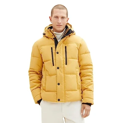 Abbildung von TOM Tailor Padded Winterjacke, Herren, Größe: Large, Golden fall