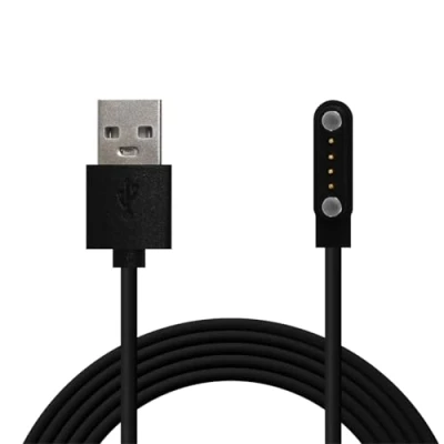 Abbildung von OcioDual USB Ladekabel für Smartwatch Universalmodell 4 polig 7.8 mm Magnetfuß Verschiedene Modelle.Schwarz