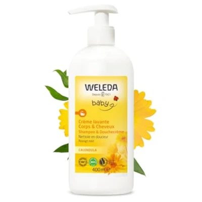 Abbildung von Weleda Baby Calendula Körper und Haarwäsche, 400 ml