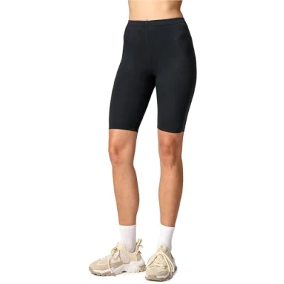 Abbildung von Merry Style Damen Sport Leggings kurz Sportleggings Radlerhose Sporthose aus Viskose MS10 145 (Schwarz, M)