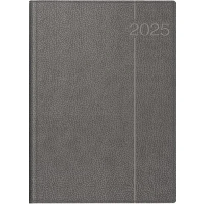 Abbildung von rido/idé Buchkalender Modell Conform (2025), 1 Seite = Tag, A4, 384 Seiten, Kunstleder Einband Derby, grau