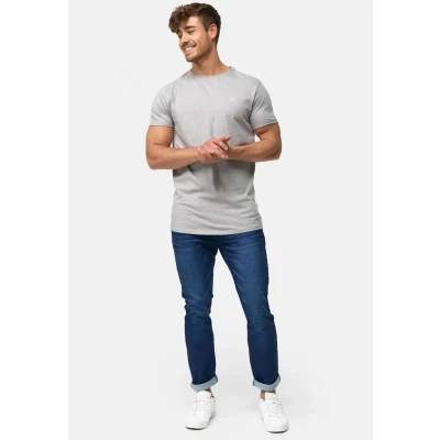 Abbildung von Indicode Jeans Kloge Tshirt basic, Herren, Größe: Small, Grey