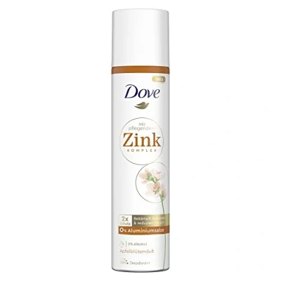Abbildung von Dove Deo Spray Apfelblütenduft ohne Aluminium mit pflegendem Zink Komplex 100 ml 1 Stück