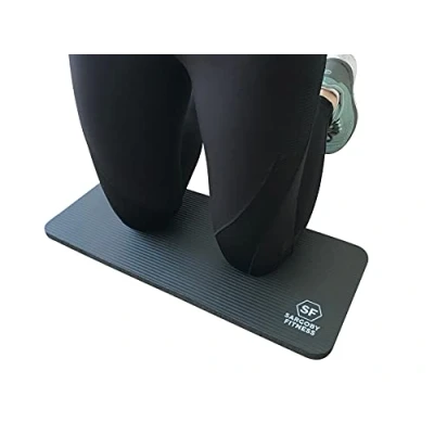 Abbildung von Sargoby Fitness Yoga kniekissen 15 mm dick Knieschoner Pilates zur von Knien Ellbogen Unterarmen und Handgelenken für Workout knee pad Kniematte
