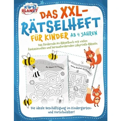 Abbildung von Das XXL Rätselheft für Kinder ab 4 Jahren: fördernde A4 Rätselbuch mit fantasievollen und herausfordernden Labyrinth Rätseln. Die ideale Beschäftigung im Kindergarten Vorschulalter!