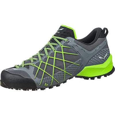 Abbildung von Salewa MS Wildfire Herren Trekking &amp; Wanderhalbschuhe, Grau (Flintstone/Fluo Green), 46.5 EU