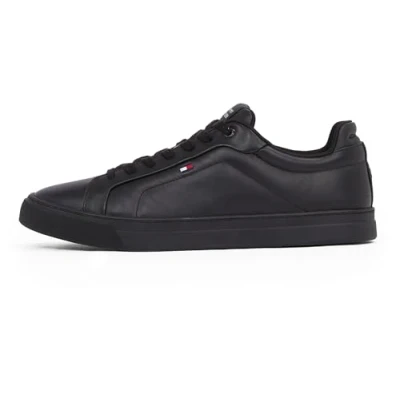 Abbildung von Tommy Hilfiger ICON Court FLAG Sneaker low, Herren, Größe: 46, Black Schuhe