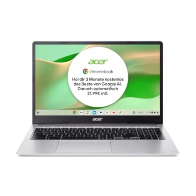Abbildung von Acer Chromebook 315 (CB315 4H C6V3) Laptop 15,6&quot; FHD Display Intel Celeron N4500 8 GB RAM 128 eMMC UHD Graphics Google ChromeOS Silber