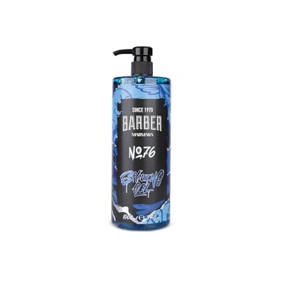 Abbildung von BARBER MARMARA Rasiergel Männer No.76 Herren transparent 1000ml Shaving Gel Men präzise Rasur der Bartkonturen Schäumt nicht Kühlt die Haut mit Pumpenspender bartpflege