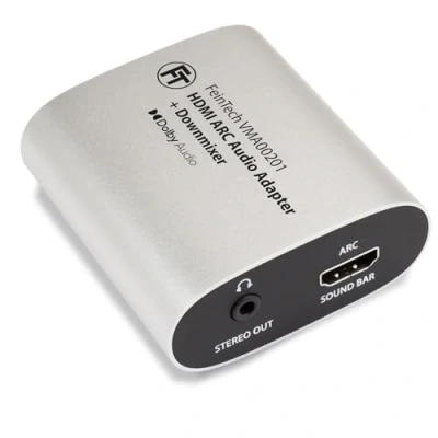 Abbildung von FeinTech VMA00201 HDMI ARC Audio TV Adapter mit Dolby Digital Decoder Konverter für Kopfhörer Stereo Anlage Lautstärke Steuerung Soundbar Passthrough