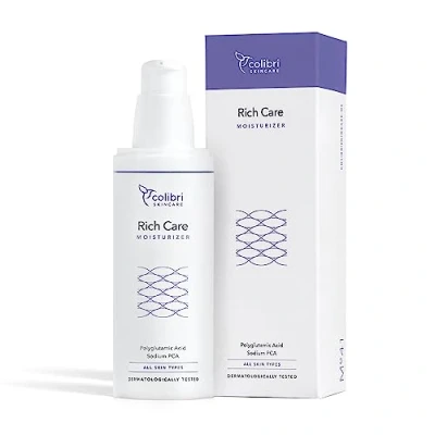 Abbildung von colibri skincare Rich Care Moisturizer 80ml Feuchtigkeitscreme Gesicht, beruhigende und stärkende Pflege als Gesichtscreme für trockene Haut, hydratisierende anti falten creme