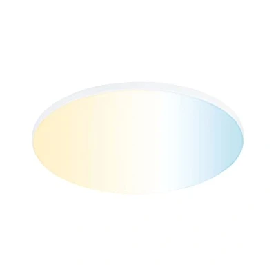 Abbildung von Paulmann 79957 LED Panel Einbaupanel Veluna VariFit Edge 200mm rund Tunable White Weißlichtsteuerung Weiß Kunststoff Deckenleuchte