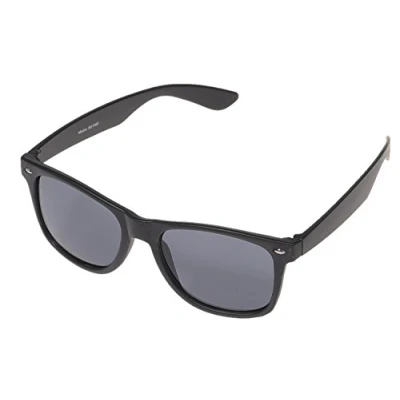 Abbildung von Miobo Sonnenbrillen Party Brillen 1980 style Retro Atzen Nerdbrille Hornbrille Sonnenbrille oder Klarglas Schwarz (Schwarz Sonnenbrille)