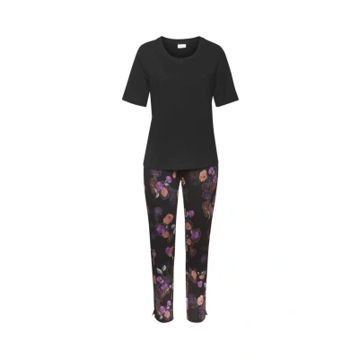 Abbildung von Vivance Pyjama, Damen, Größe: 32/34, Schwarz geblümt
