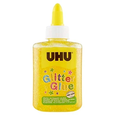 Abbildung von UHU Glitter Kleberflasche, 88,5 ml gelb